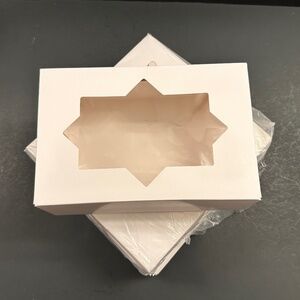 30 White Bakery Boxes